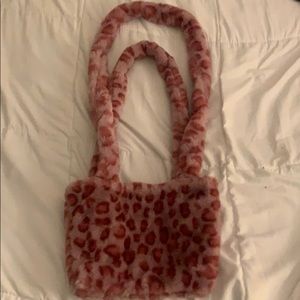 Pink leopard bag